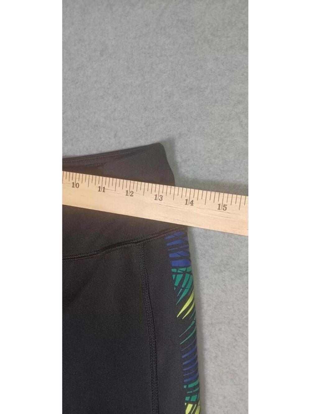 Tek Gear Dry Tek Capris Leggings Womens Size Small Black Blue And Green... - Picture 3 of 9
